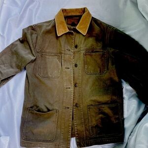 Ralph Lauren cream Jacket with Corduroy Collar sold .